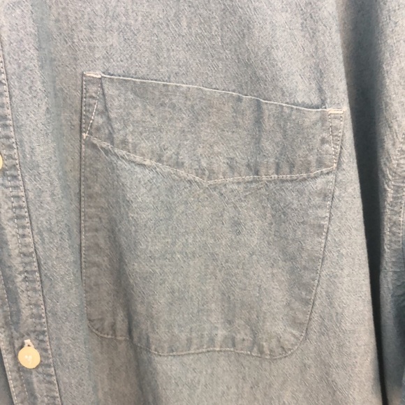 FADED GLORY JEANS CO DENIM BUTTON DOWN SHIRT•💯% cotton•3XL - Picture 7 of 8